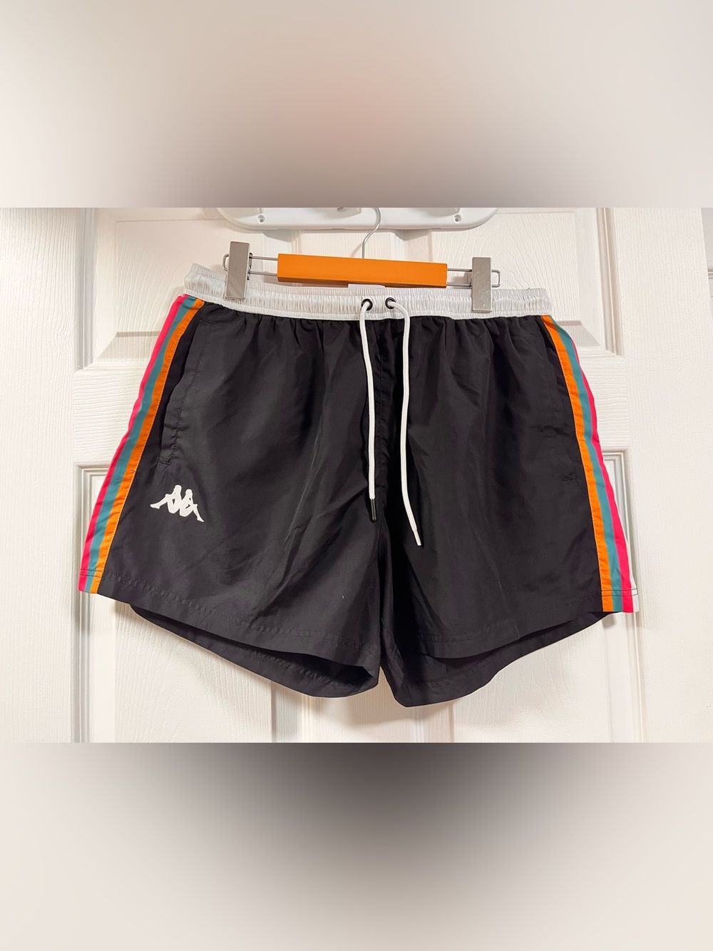 Kappa Women’s Black Shorts with Side Stripes